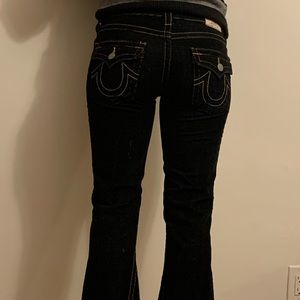 Corduroy black True religion bellbottoms